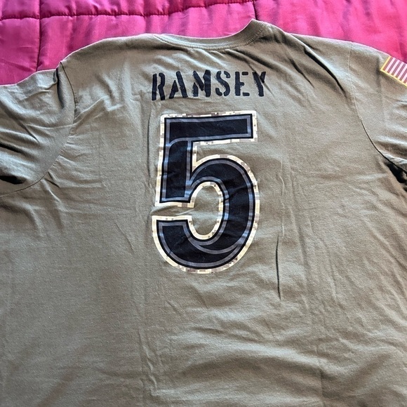 Men's Nike Jalen Ramsey Olive Los Angeles Rams 2022 Salute To Service - Picture 1 of 4